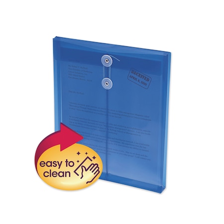 Smead Envelope, Top Load, Letter, Blue, PK5 89542